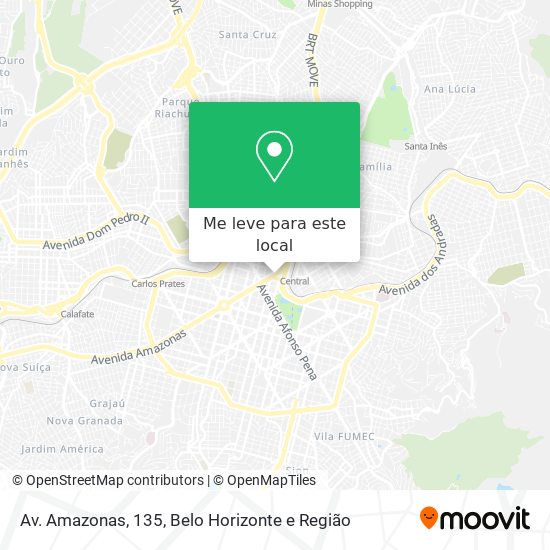 Av. Amazonas, 135 mapa