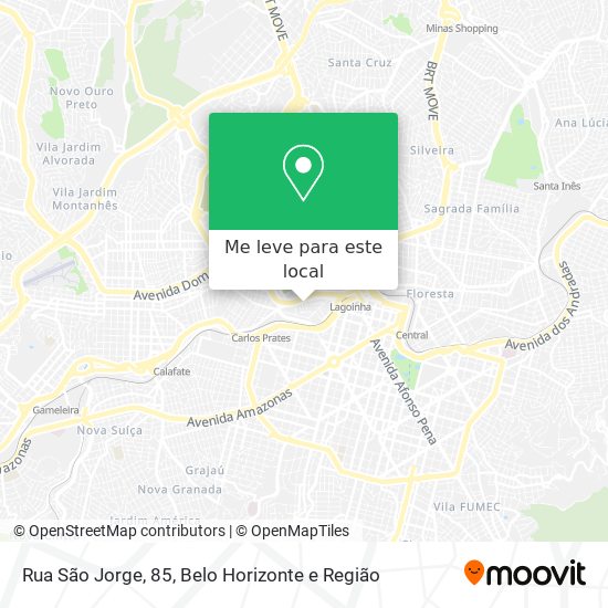 Rua São Jorge, 85 mapa