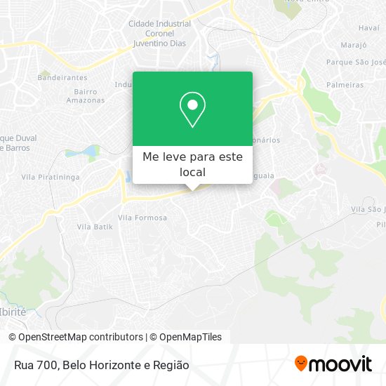 Rua 700 mapa
