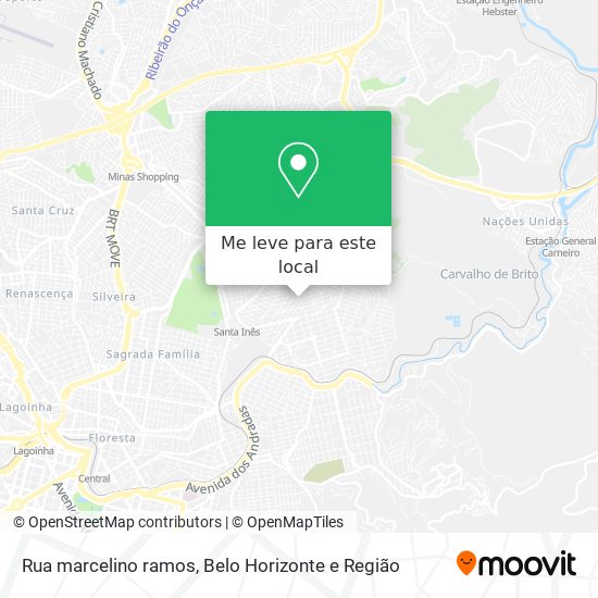 Rua marcelino ramos mapa