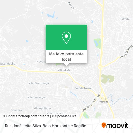 Rua José Leite Silva mapa