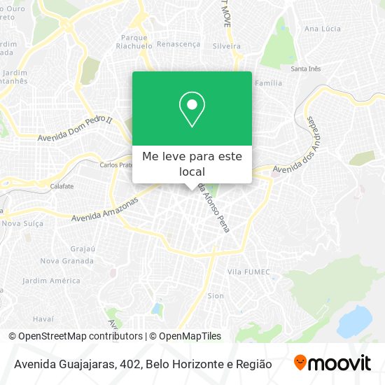 Avenida Guajajaras, 402 mapa