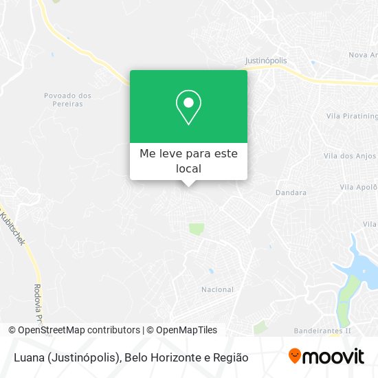 Luana (Justinópolis) mapa