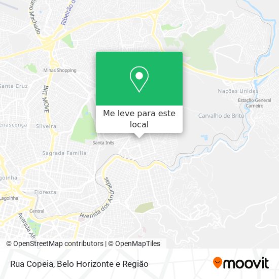 Rua Copeia mapa