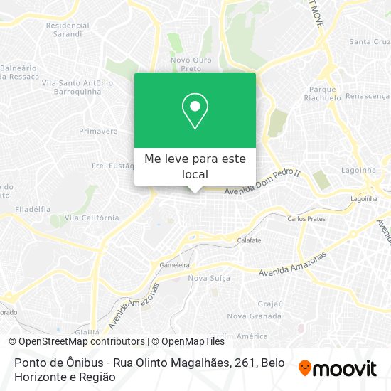 Ponto de Ônibus - Rua Olinto Magalhães, 261 mapa