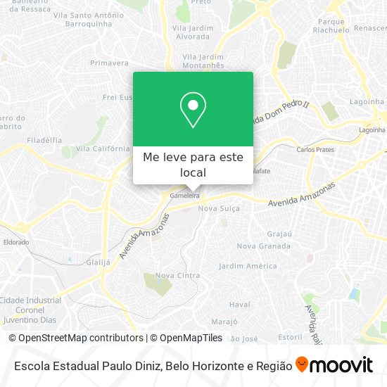 Escola Estadual Paulo Diniz mapa