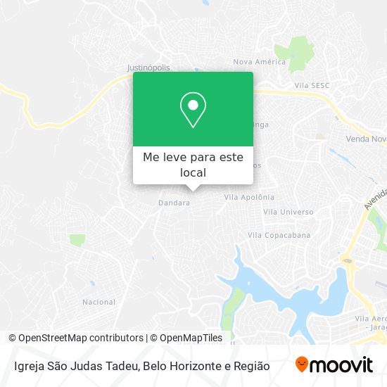 Igreja São Judas Tadeu mapa