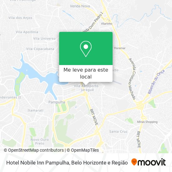 Hotel Nobile Inn Pampulha mapa