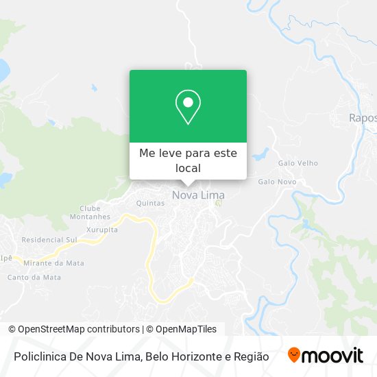 Policlinica De Nova Lima mapa