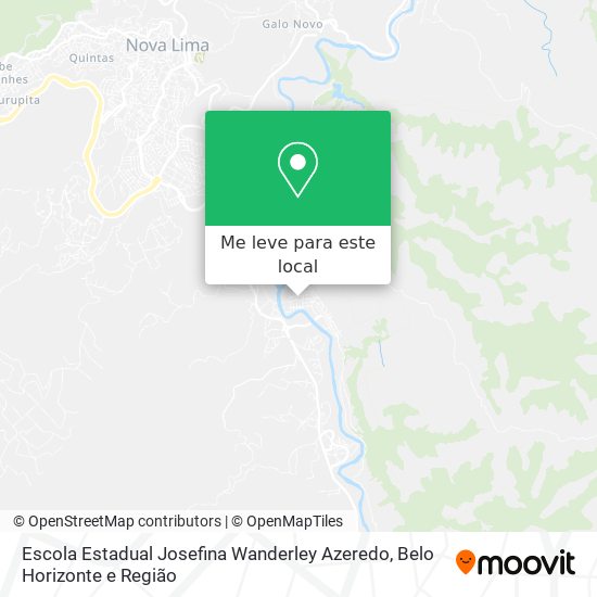 Escola Estadual Josefina Wanderley Azeredo mapa