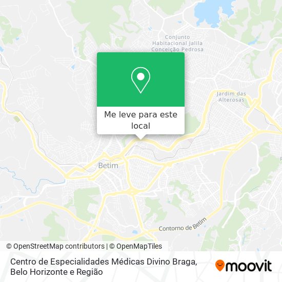 Centro de Especialidades Médicas Divino Braga mapa
