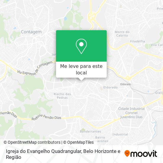 Igreja do Evangelho Quadrangular mapa