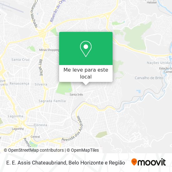 E. E. Assis Chateaubriand mapa