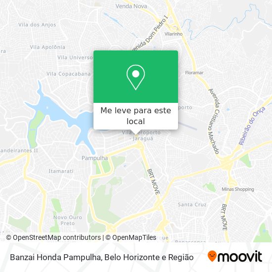 Banzai Honda Pampulha mapa