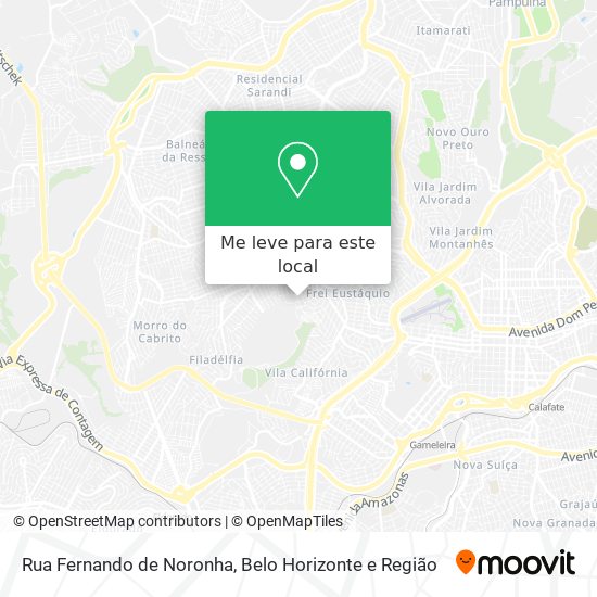Rua Fernando de Noronha mapa
