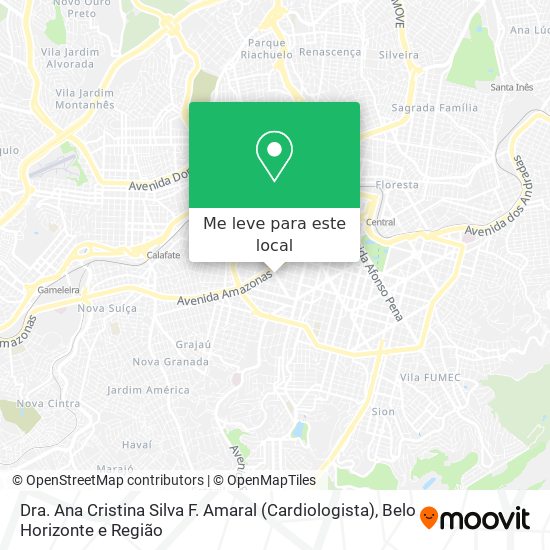 Dra. Ana Cristina Silva F. Amaral (Cardiologista) mapa