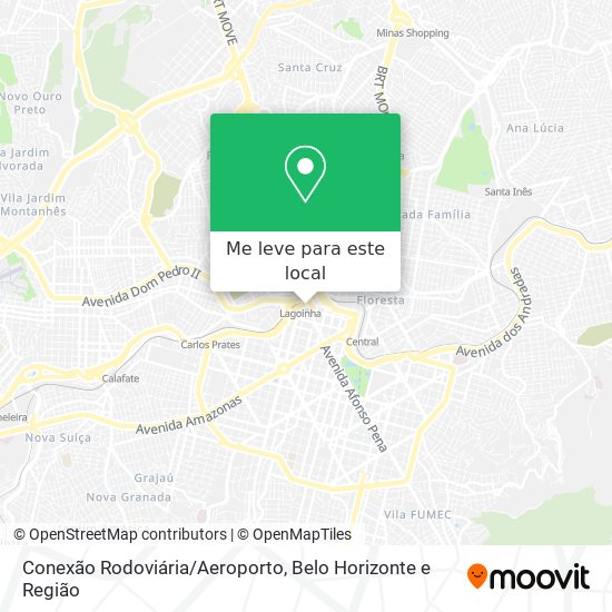 Conexão Rodoviária/Aeroporto mapa