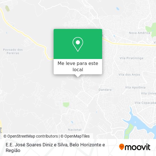 E.E. José Soares Diniz e Silva mapa