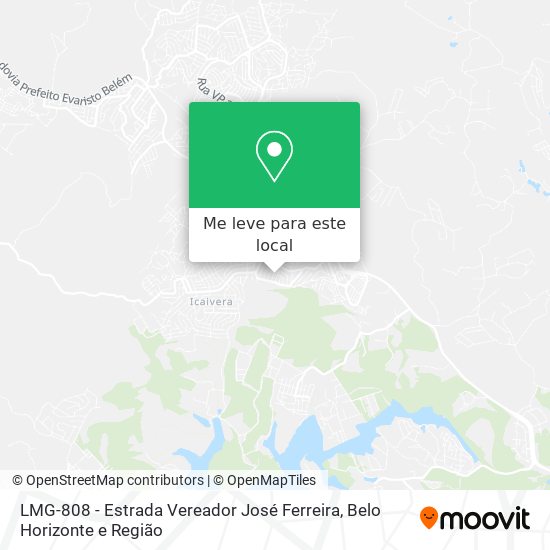 LMG-808 - Estrada Vereador José Ferreira mapa