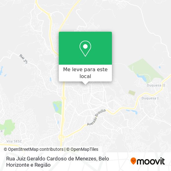 Rua Juiz Geraldo Cardoso de Menezes mapa