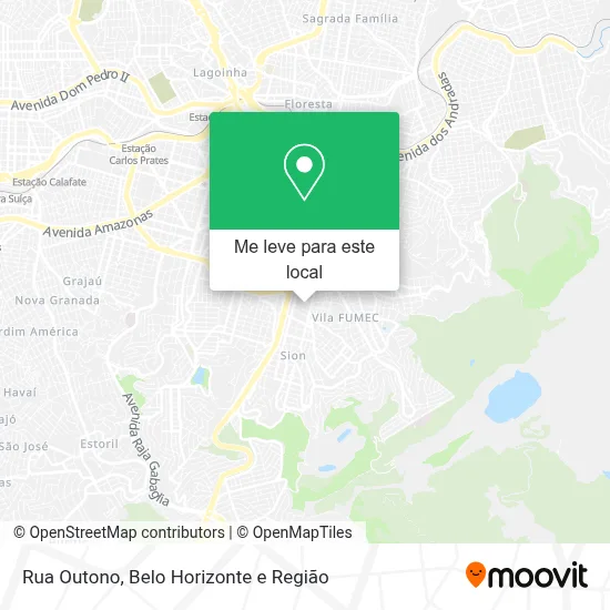 Rua Outono mapa