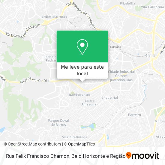 Rua Felix Francisco Chamon mapa