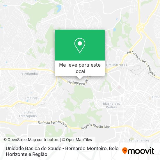 Unidade Básica de Saúde - Bernardo Monteiro mapa