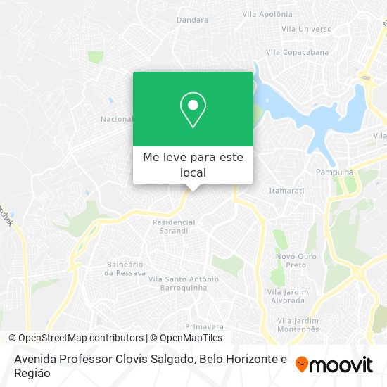 Avenida Professor Clovis Salgado mapa