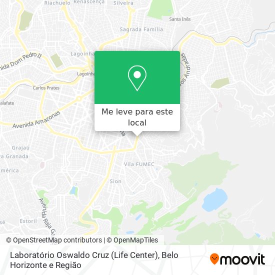 Laboratório Oswaldo Cruz (Life Center) mapa