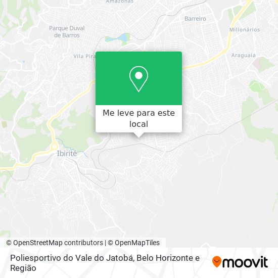 Poliesportivo do Vale do Jatobá mapa