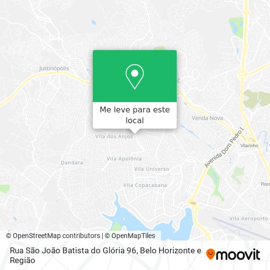 Rua São João Batista do Glória 96 mapa