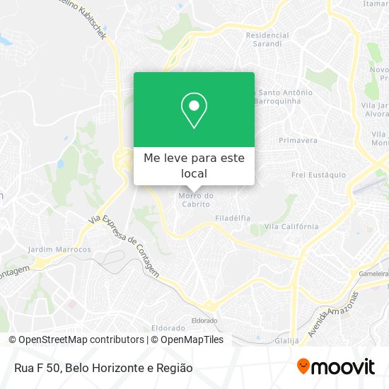Rua F 50 mapa
