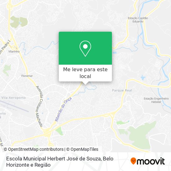 Escola Municipal Herbert José de Souza mapa