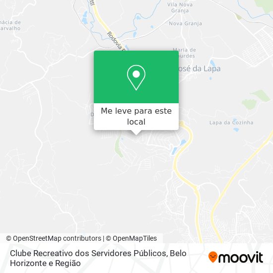 Clube Recreativo dos Servidores Públicos mapa