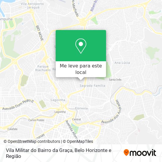 Vila Militar do Bairro da Graça mapa