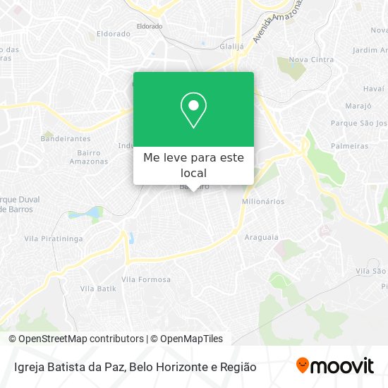 Igreja Batista da Paz mapa