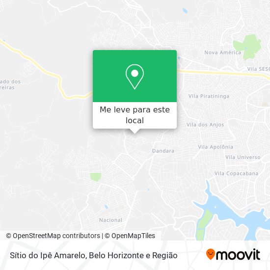 Sítio do Ipê Amarelo mapa