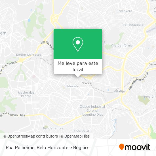 Rua Paineiras mapa