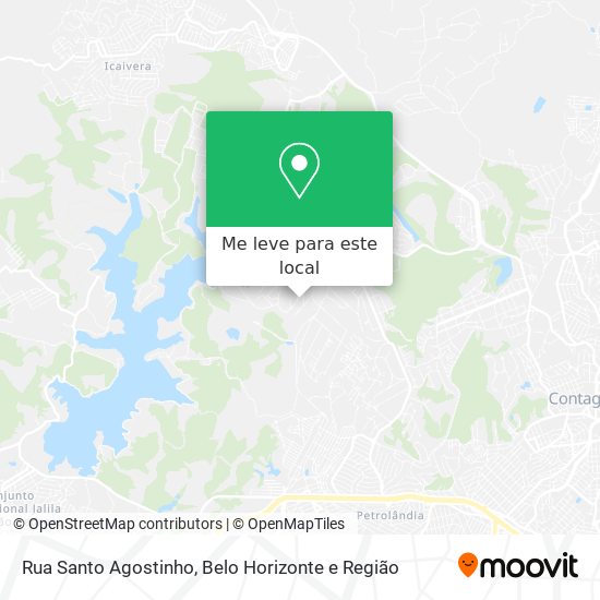 Rua Santo Agostinho mapa