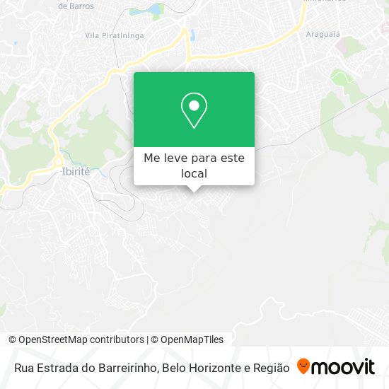 Rua Estrada do Barreirinho mapa