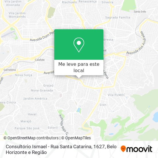 Consultório Ismael - Rua Santa Catarina, 1627 mapa