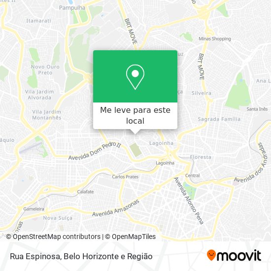 Rua Espinosa mapa