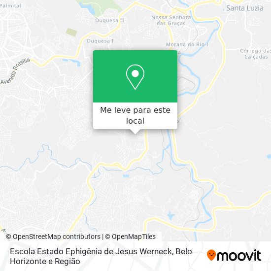 Escola Estado Ephigênia de Jesus Werneck mapa