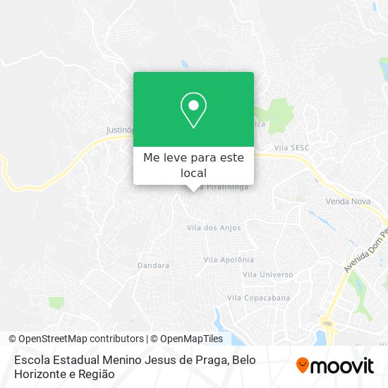 Escola Estadual Menino Jesus de Praga mapa