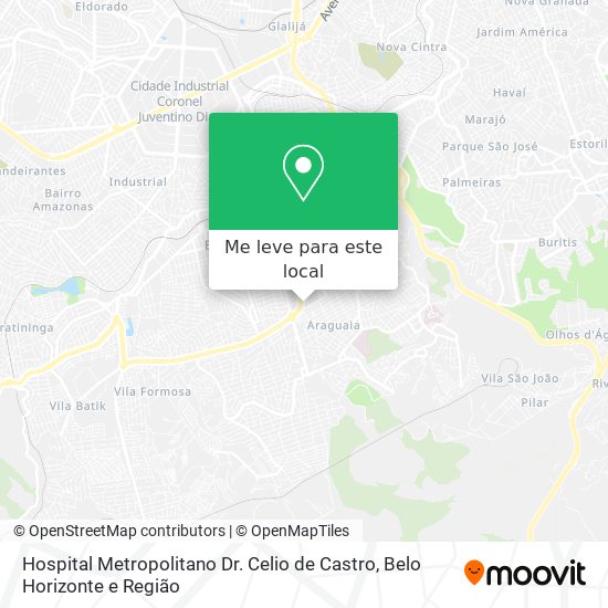 Hospital Metropolitano Dr. Celio de Castro mapa