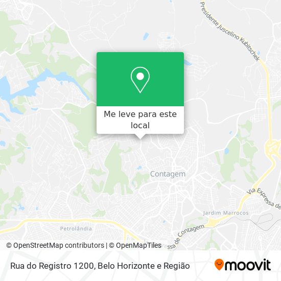 Rua do Registro 1200 mapa