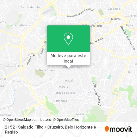 2152 - Salgado Filho / Cruzeiro mapa