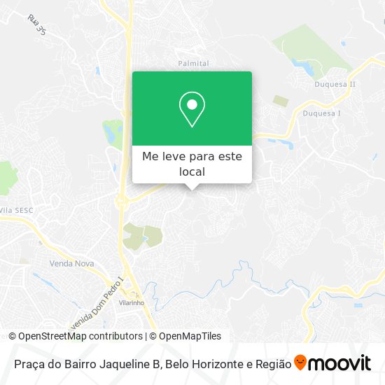 Praça do Bairro Jaqueline B mapa