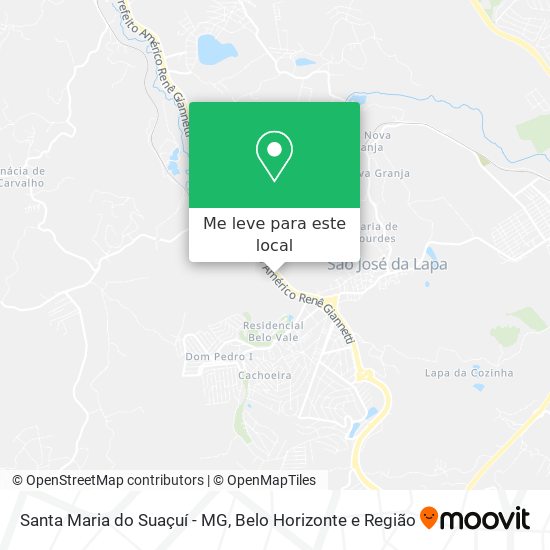 Santa Maria do Suaçuí - MG mapa