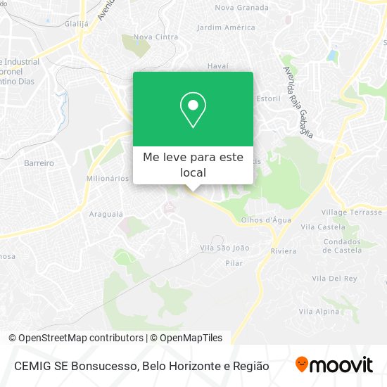 CEMIG SE Bonsucesso mapa